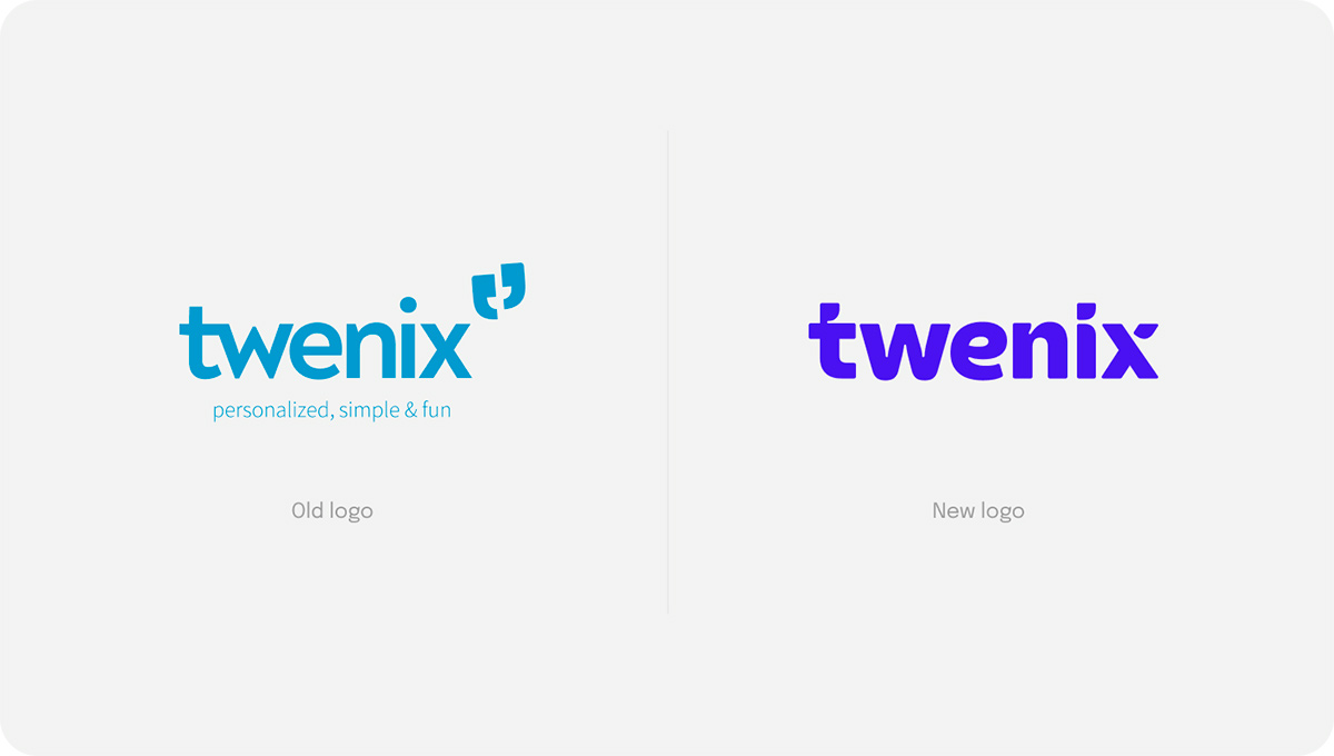 Twenix - Logo antiguo vs logo nuevo