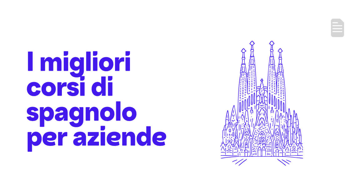 I migliori corsi di spagnolo per aziende