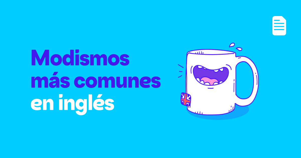 Modismos en inglés más comunes