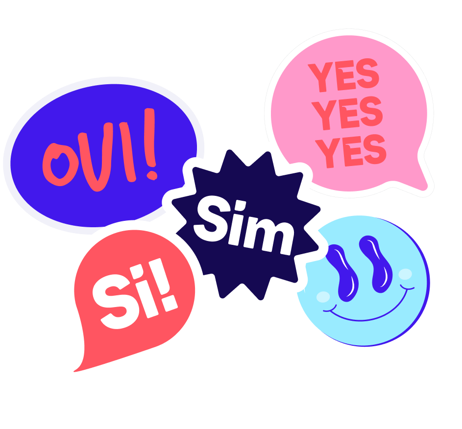 Oui, sim, yes, si