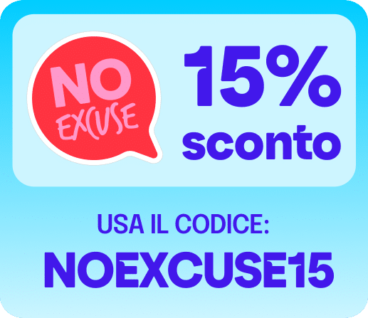 15% sconto - Usa il codice